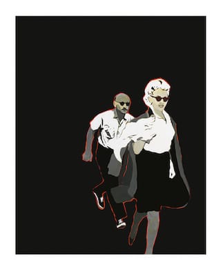 Rosalyn Drexler, Marilyn Pursued by Death (1963)