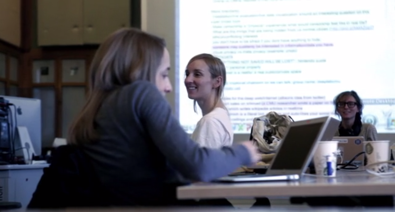 Screen shot of members of Deep Lab at work from the Deep Lab documentary.