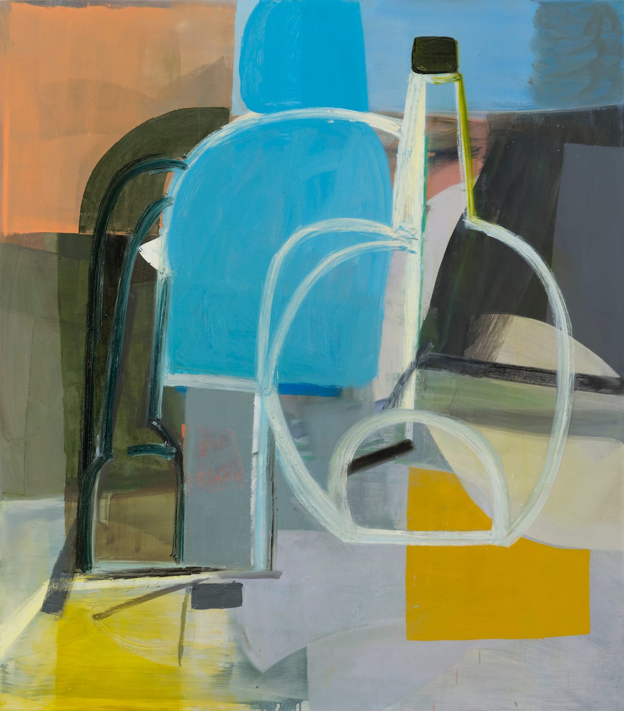 Amy Sillman, "Still Life 2" (2014), oil on canvas (courtesy the artist and Sikkema Jenkins & Co., New York; artwork © 2014 Amy Sillman; Photo by John Berens)