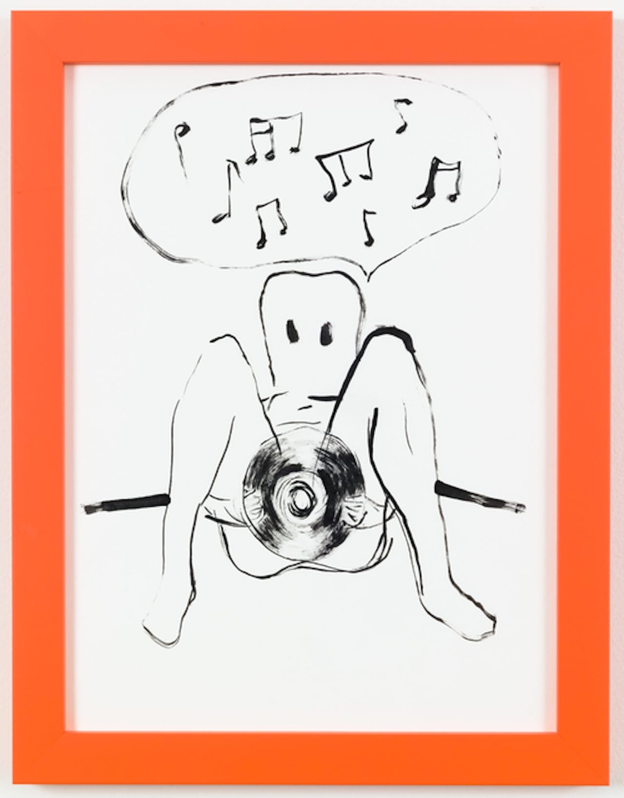 Allison Evans, "The Spirit of Jazz" (2014) acrylic on paper, 12" x 9", (image courtesy of 106 Green's website)