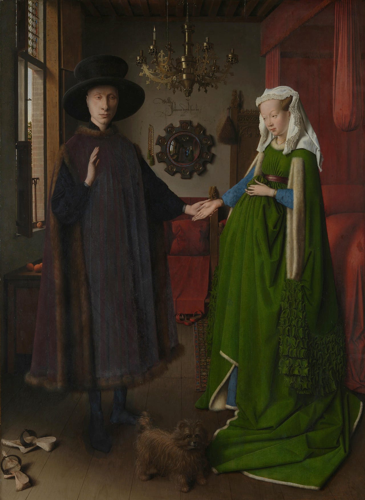 Jan van Eyck, "Arnolfini Portrait" (c. 1390–1441) (Image via Wikimedia)  