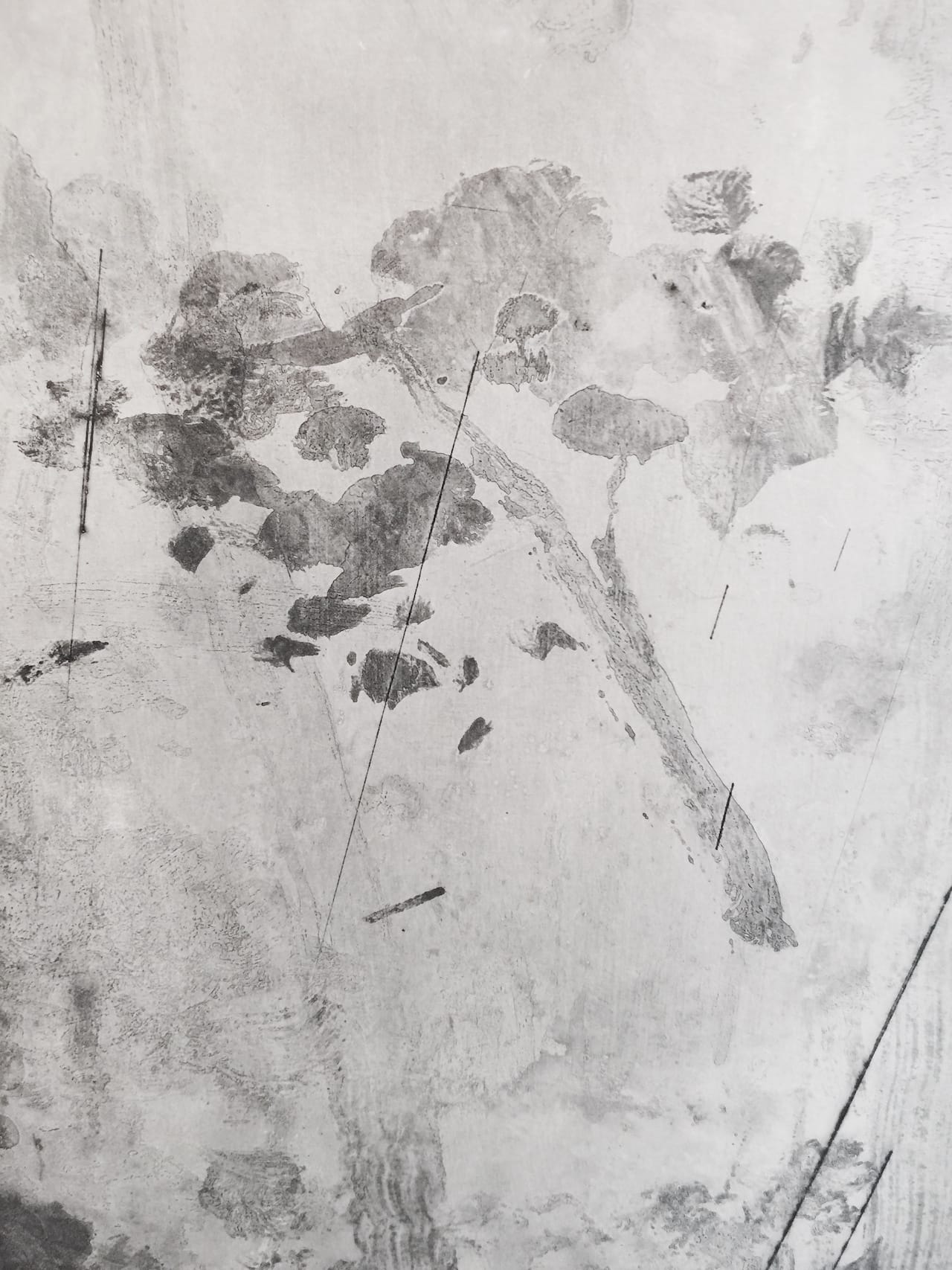 Yan Shanchun, "West Lake-Qixia Mountain" (detail) (2014) (photo by author) 