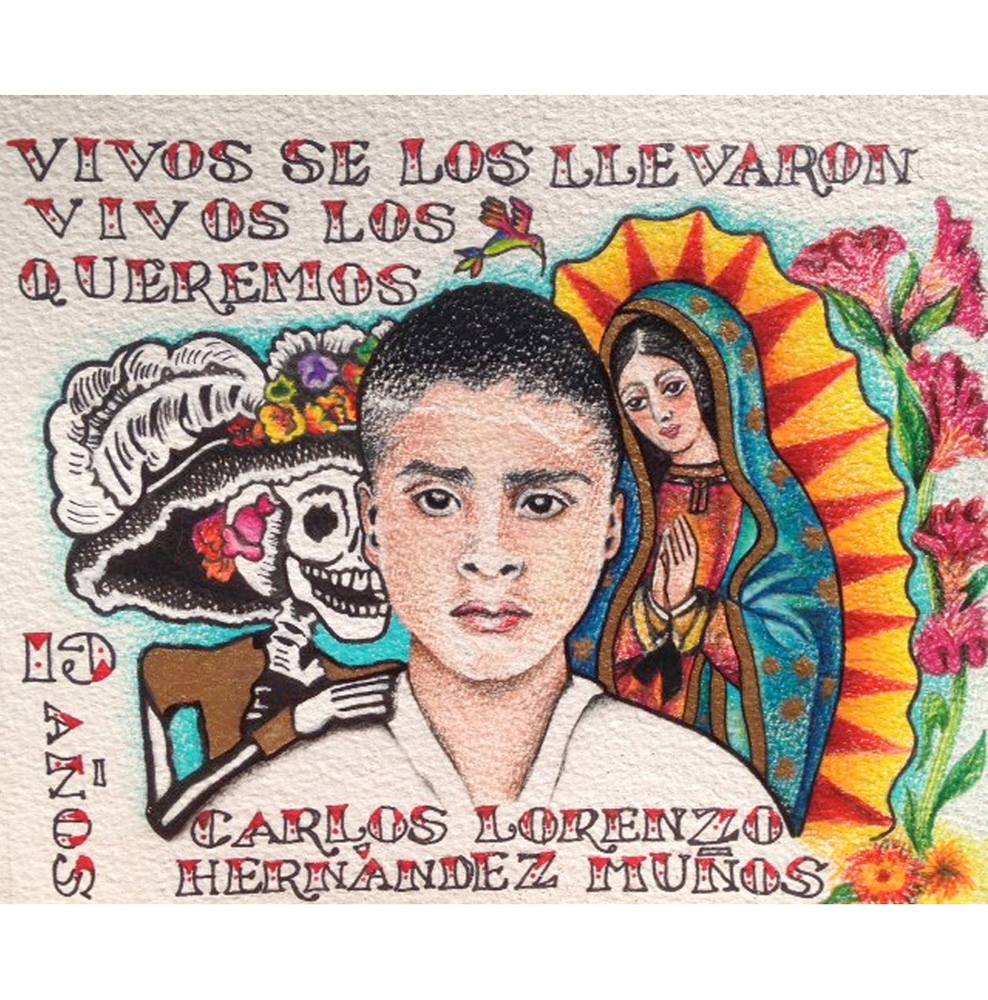 Laila Cohen, "Carlos Lorenzo" (2014), pencil, watercolor