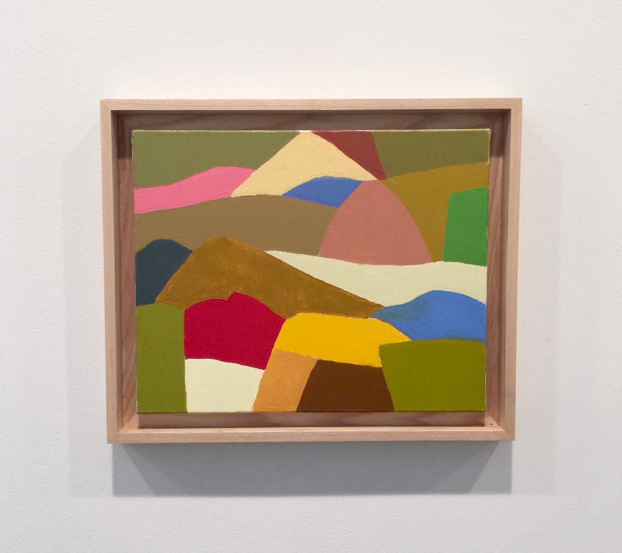 Etel Adnan, “Untitled” (2014), oil on canvas, 13 x 16.1 inches