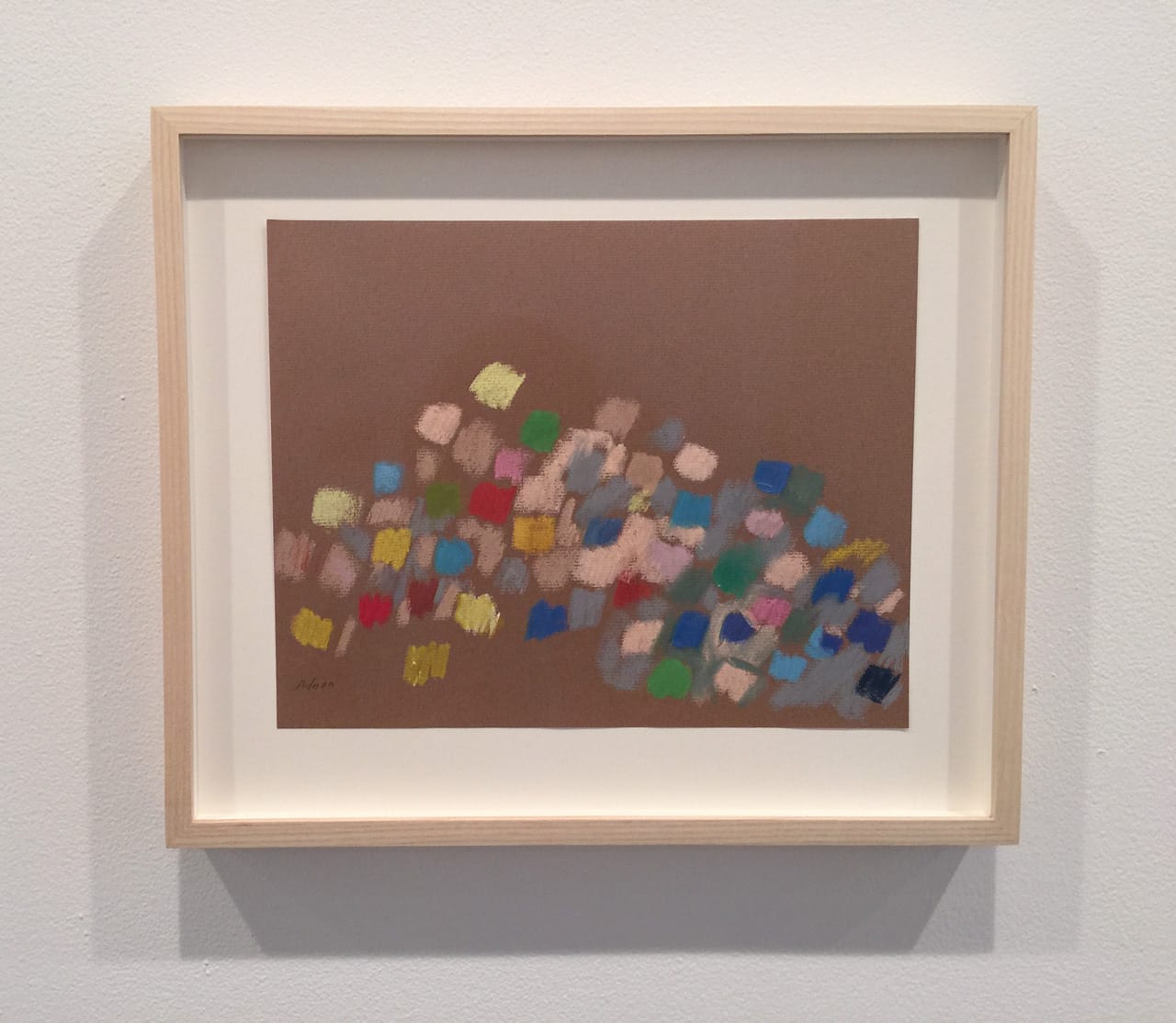 Etel Adnan, “Untitled” (c. 1970), pastel on paper, 9.5 x 11.8 inches