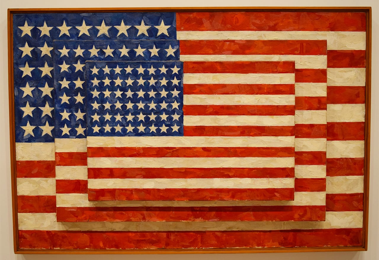 Jasper Johns, "Three Flags" (1958) (all photos by the author unless noted otherwise)