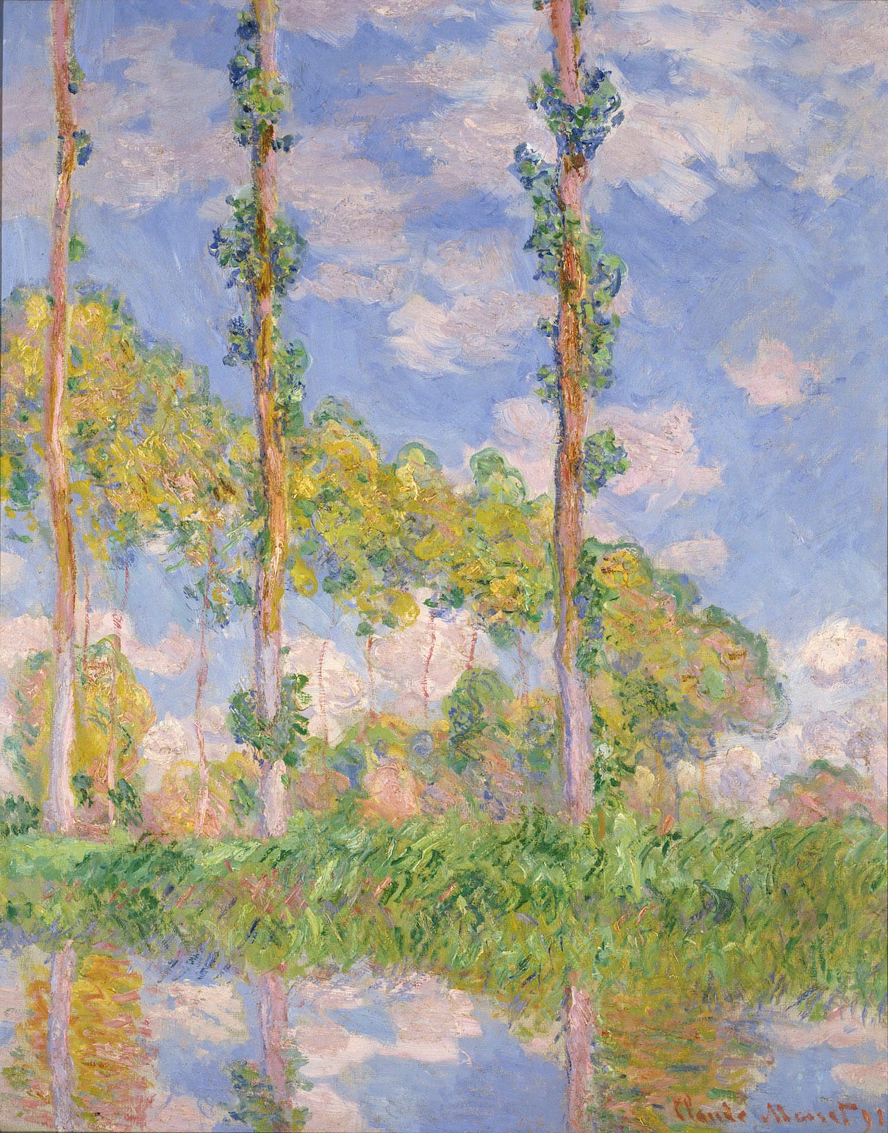 Poplars in the Sun Claude Monet 1891