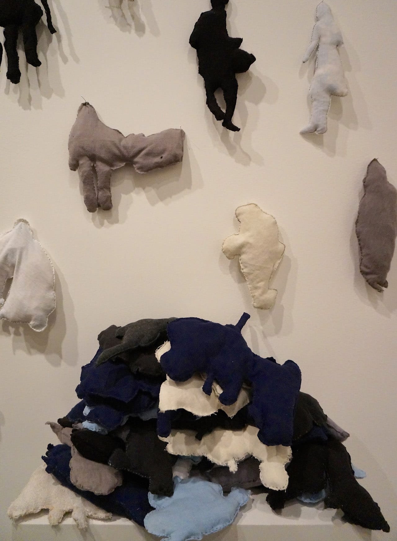 Fanny Allié, "Urban Characters" (2015), fabric and mixed media (click to enlarge)