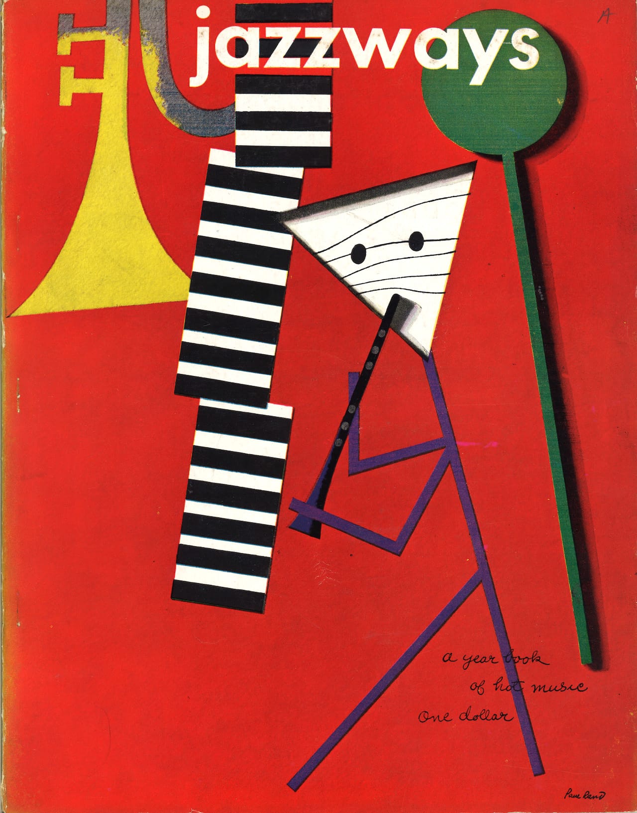 3030_Everything is Design_Paul Rand_Courtesy of Museum of City of NYJazzways magazine1946magazine Private CollectionJazzways magazine, Volume 1, 1946, with cover design by Paul Rand.