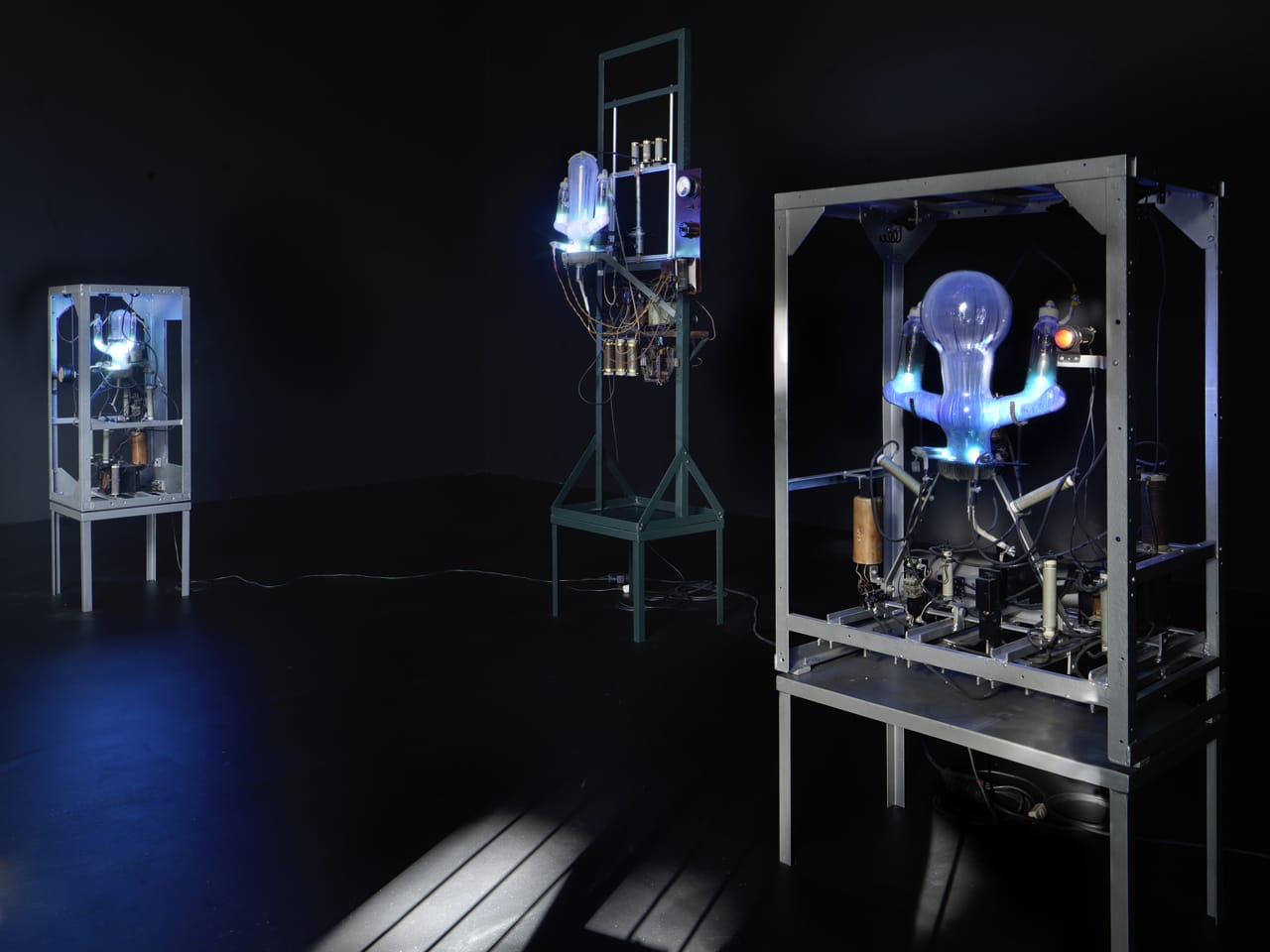 Exhibition view of “Télélumière” room