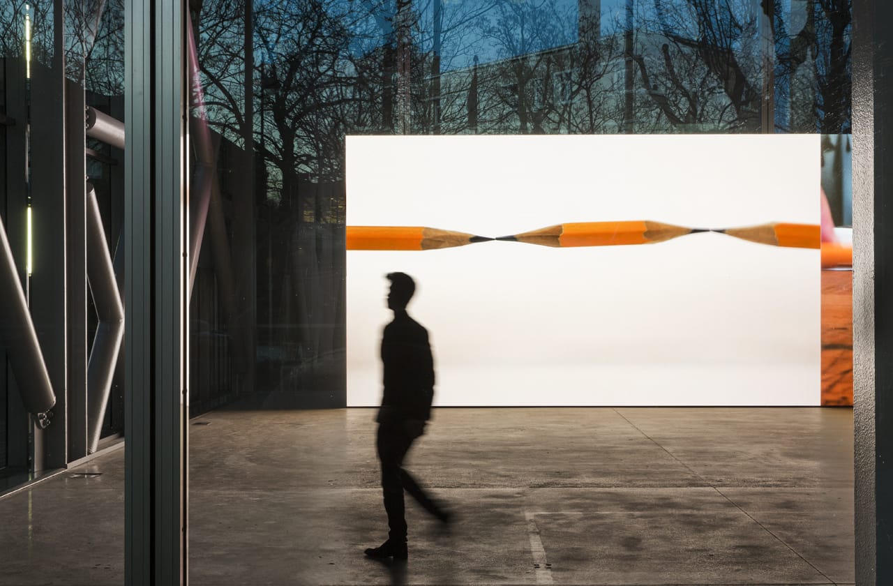 First floor left view of the exhibition Bruce Nauman