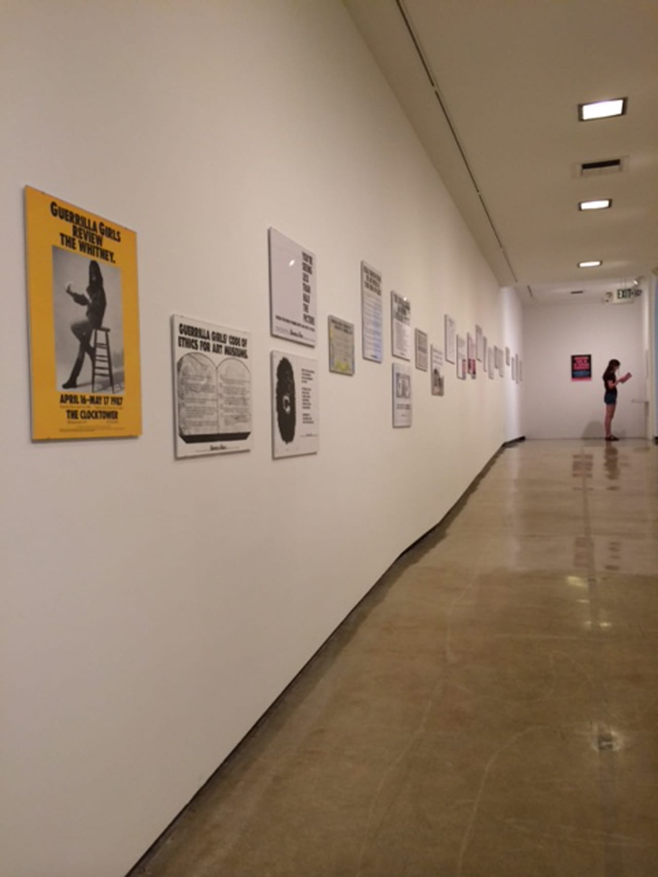 Installation view, 'Guerrilla Girls: Art in Action'