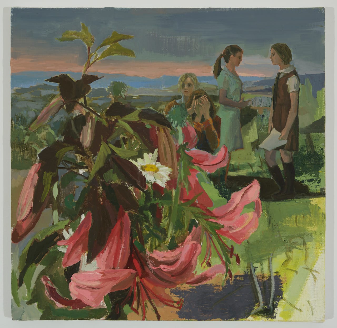  Vera Iliatova Grey Hour, 2015 oil on linen 16 by 16 inches (click to enlarge)