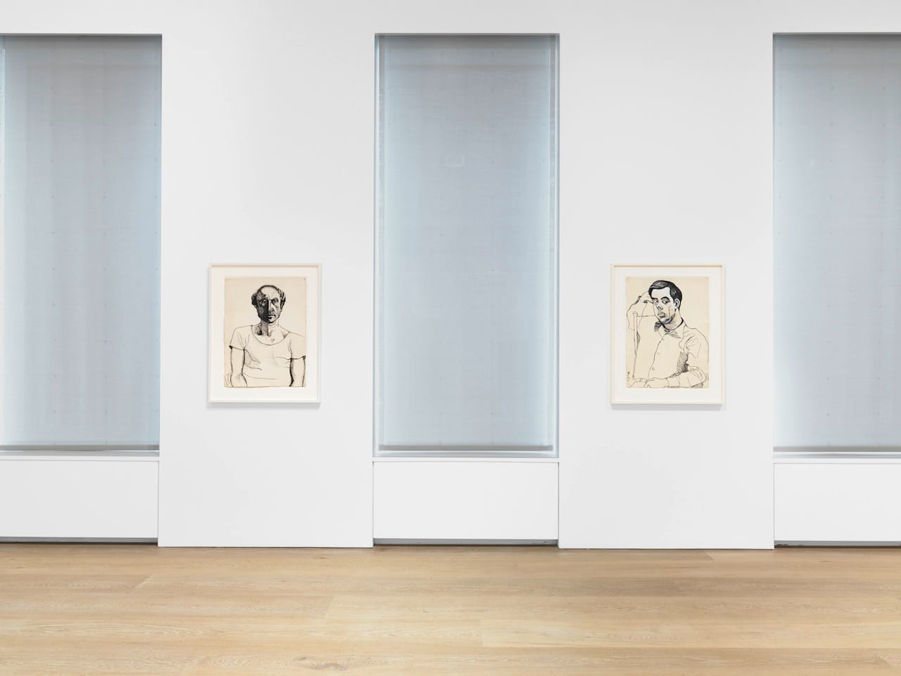 Alice Neel Installation view from the 2015 solo exhibition Alice Neel: Drawings and Watercolors 1927-1978 at David Zwirner, New York © The Estate of Alice Neel Courtesy David Zwirner, New York/London