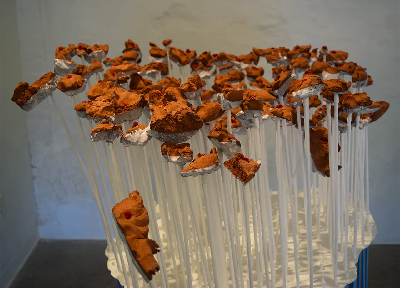 Detail of Jeannie Lynn Hulen, "Gibberish: Cloud" (2015)