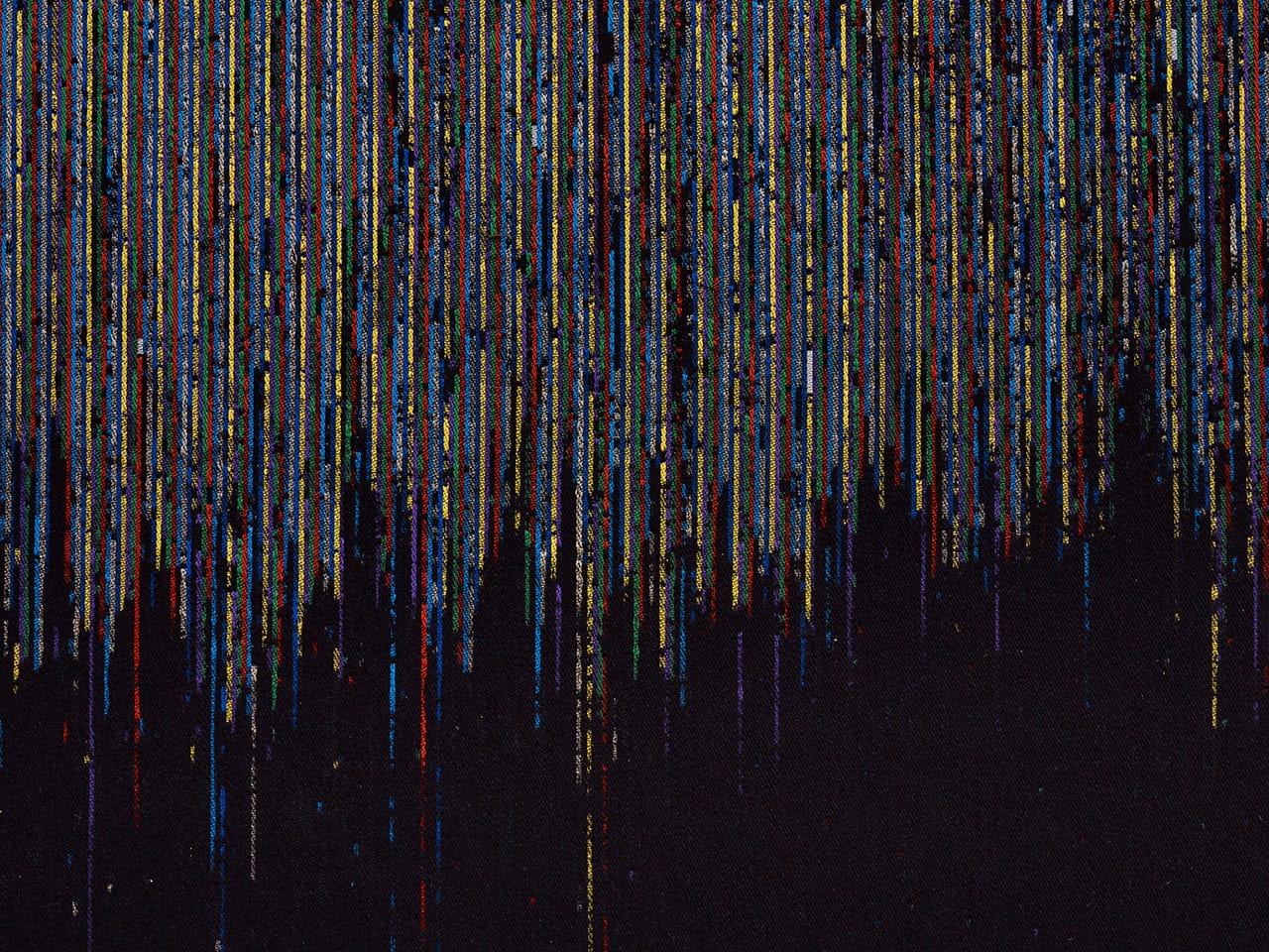 Susan Morris, "Untitled_(Light Exposure 2010 - 2012)" [Detail], 2014, Tapestry: Acrylic and linen yarn, 360 x 155cm&nbsp; 