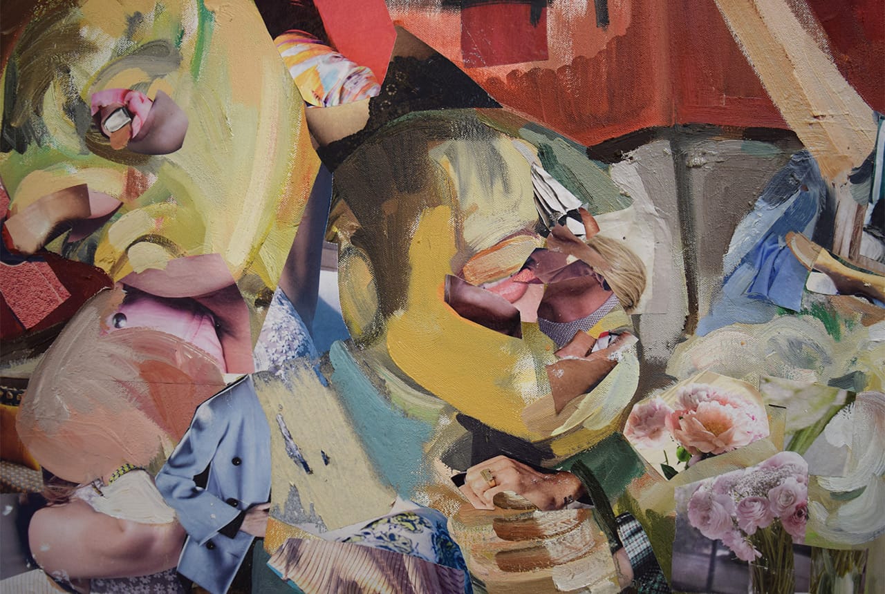 Detail of Halley Zien, "Who Has the Talking Stick" (2013)