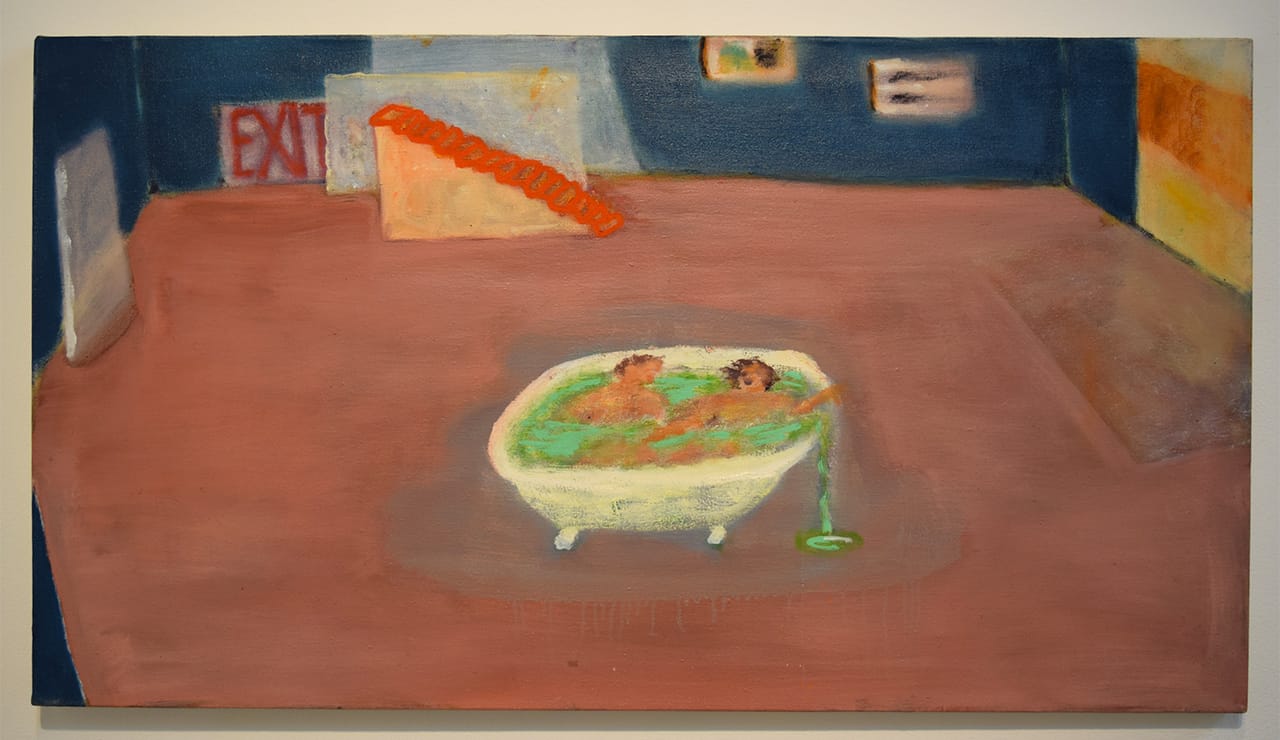 Katherine Bradford, "Studio Bath" (2011–14)