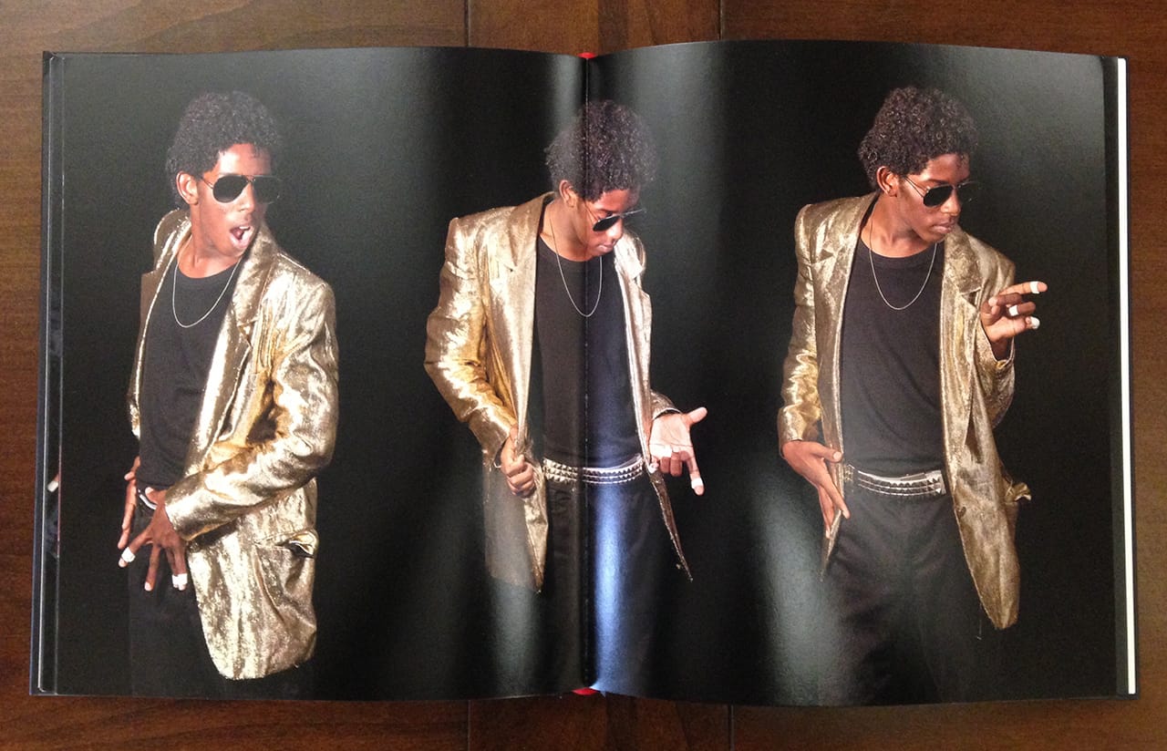 A spread showing Lorenzo Coleman, tribute artist, in Phoenix, Arizona, 2012