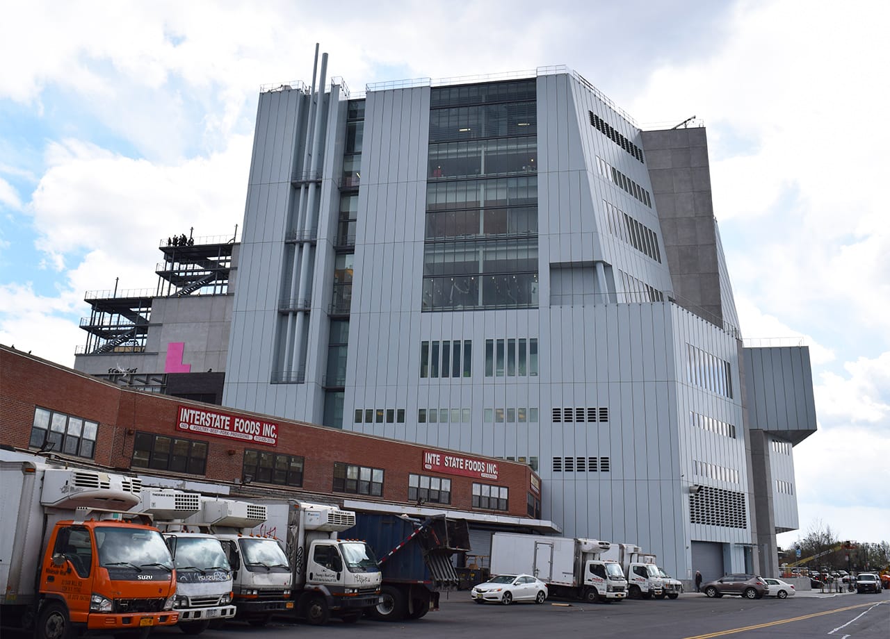 The new Whitney and its meatpacking plant neighbor