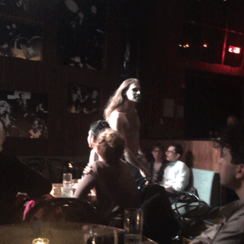 Ann Liv Young "Elektra Cabaret" (2015) (animated GIF by author for Hyperallergic) 