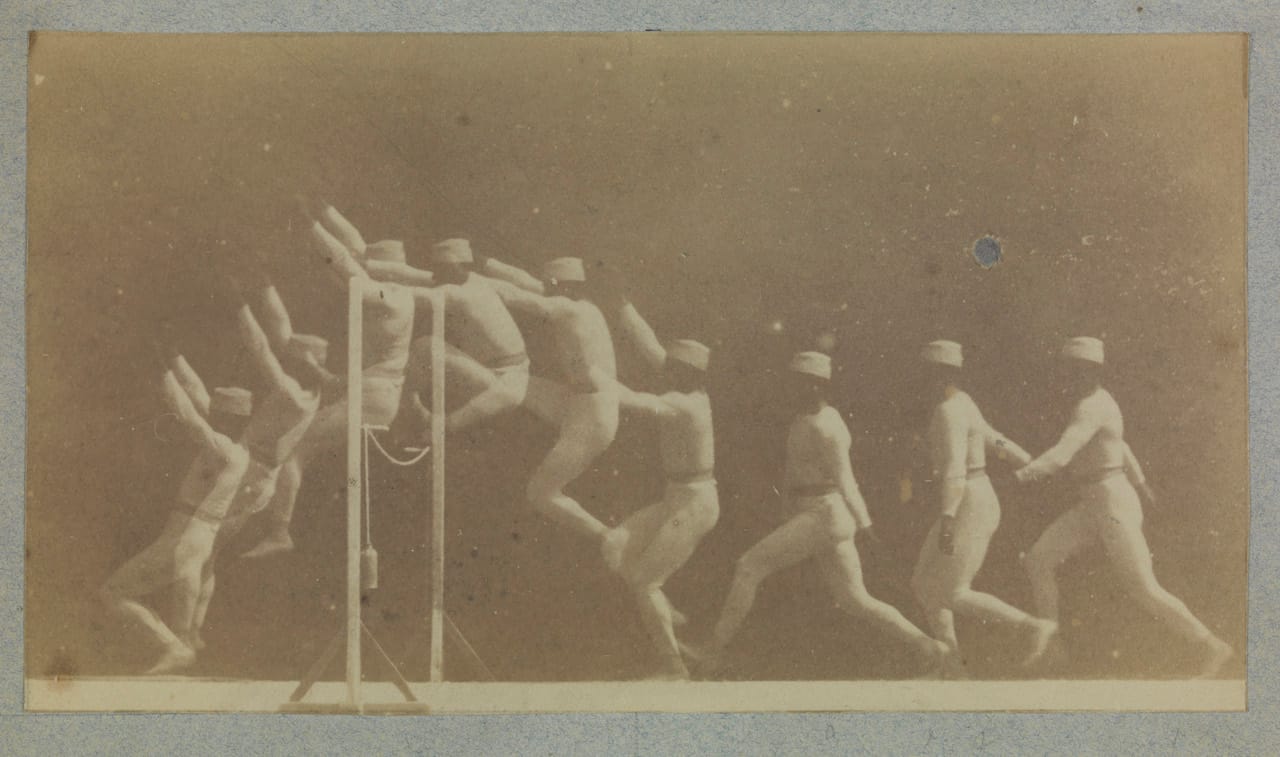 Chronophotograph of a Man Clearing a Hurdle, c.1892, Étienne Jules Marey © National Media Museum, Bradford SSPL