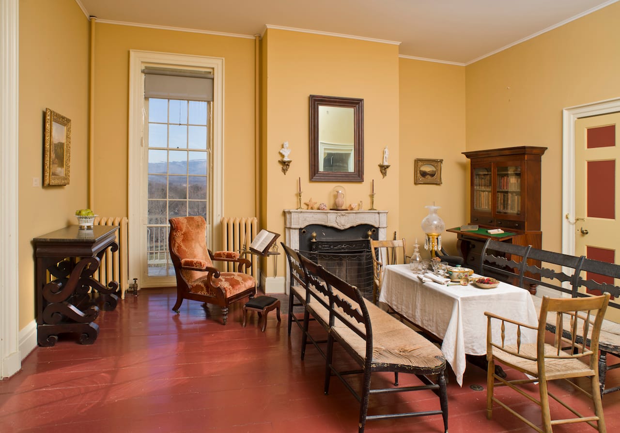 The parlor of Thomas Cole House (photo by Michael Fredericks)