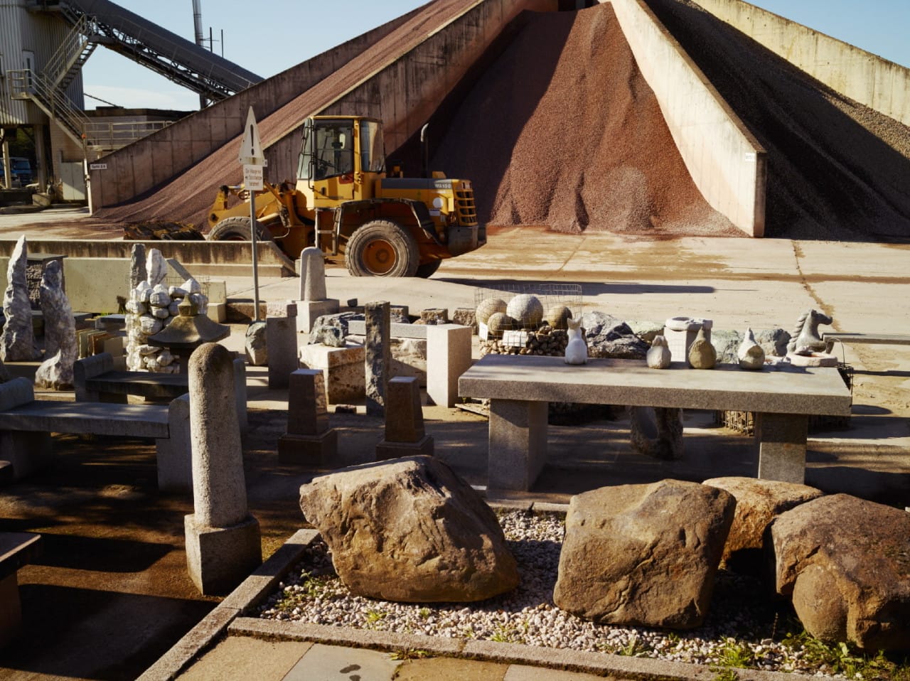 Jegor Zaika, "Germany, Oranienburg" (2014): Masonry workshop at the former Sachsenhausen prisoner brickworks. Rocks were delivered here from the Gross-Rosen concentration camp quarry.