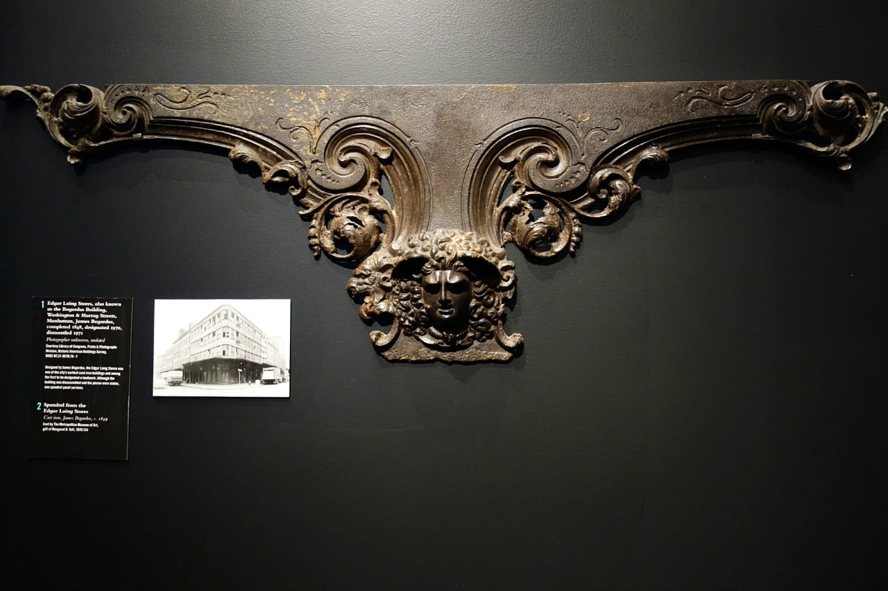 Cast iron spandrel from the Edgar Laing Stores (1849)