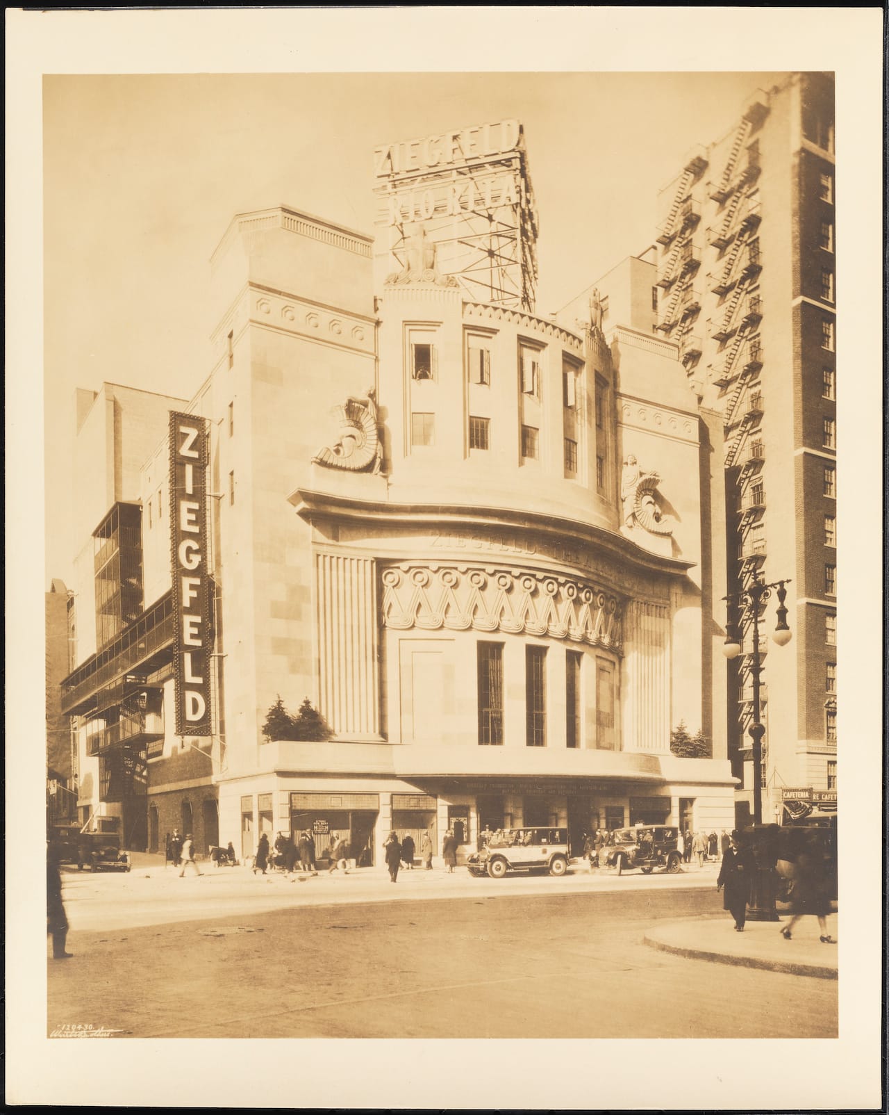 Ziegfeld Theatre (1927) (courtesy Museum of the City of New York, Wurts Bros. Collection)