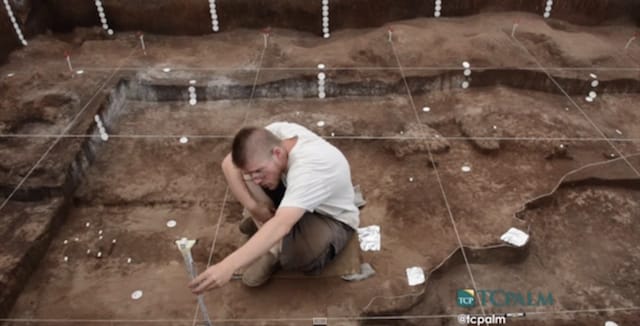 Excavation at the Vero Man archeological site (Screen grab via Youtube)