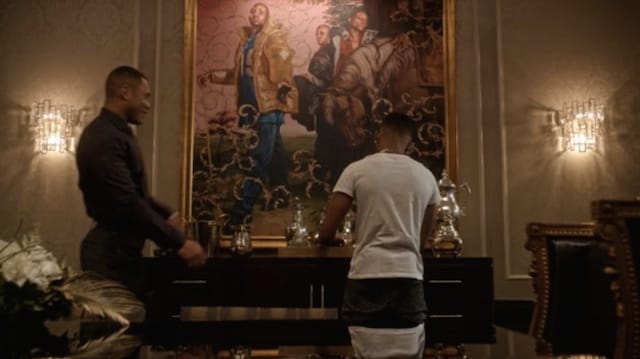 Wiley in the dining room