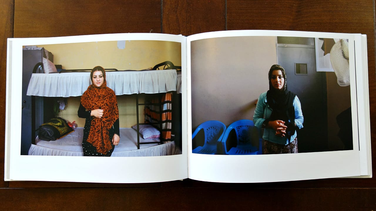 Pages from 'Almond Garden' (photo of the book for Hyperallergic)