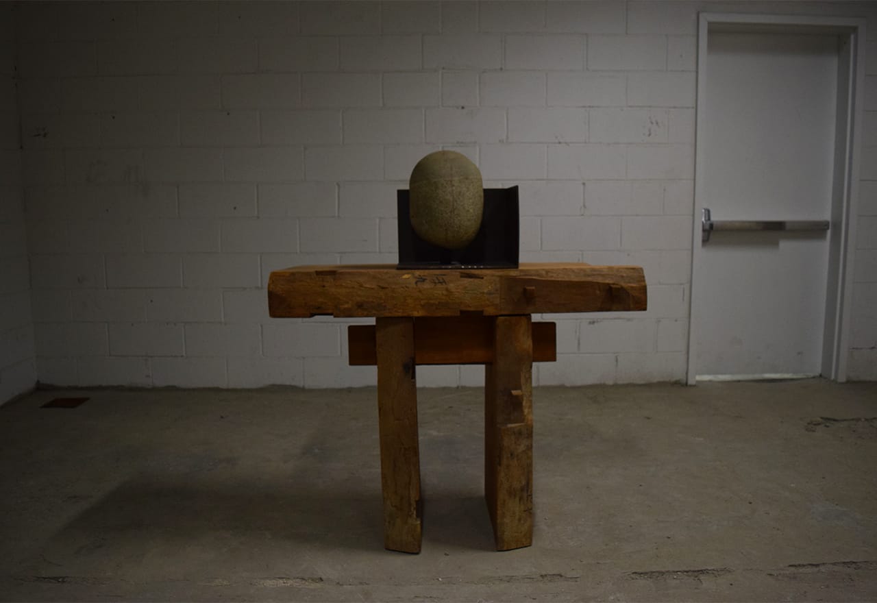 Isamu Noguchi, "Untitled" (1981), in the Noguchi Museum's pop-up installation in the loading dock at Collective Design.