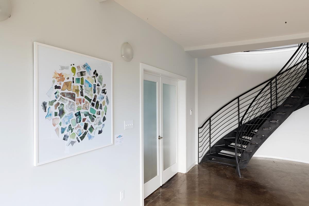 A work by Jenny Odell in an image from GetArtUp's Facebook page (photo by Rod Graves, via GetArtUp/Facebook)