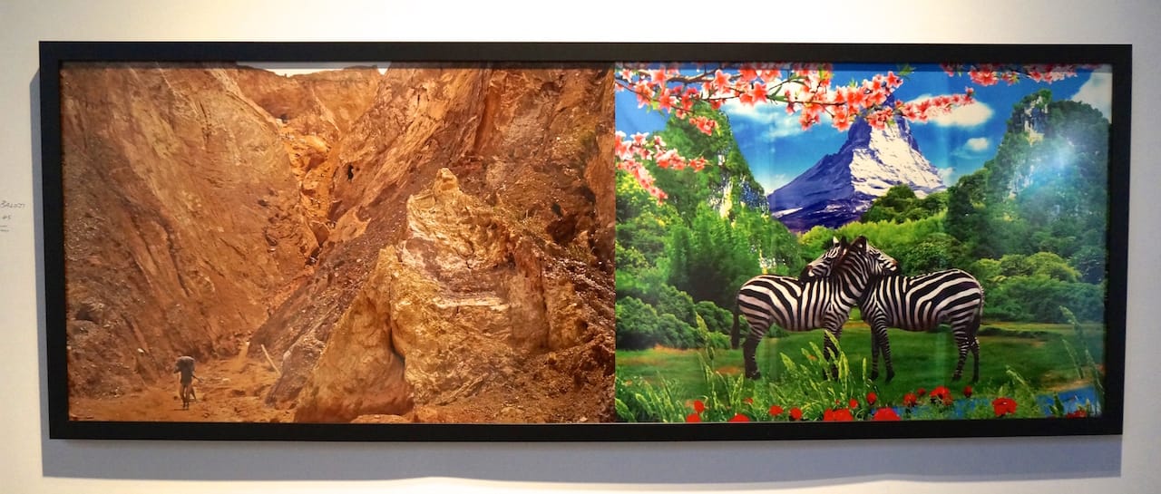 Sammy Baloji, "Raccord #5," at Axis Gallery's booth (click to enlarge)