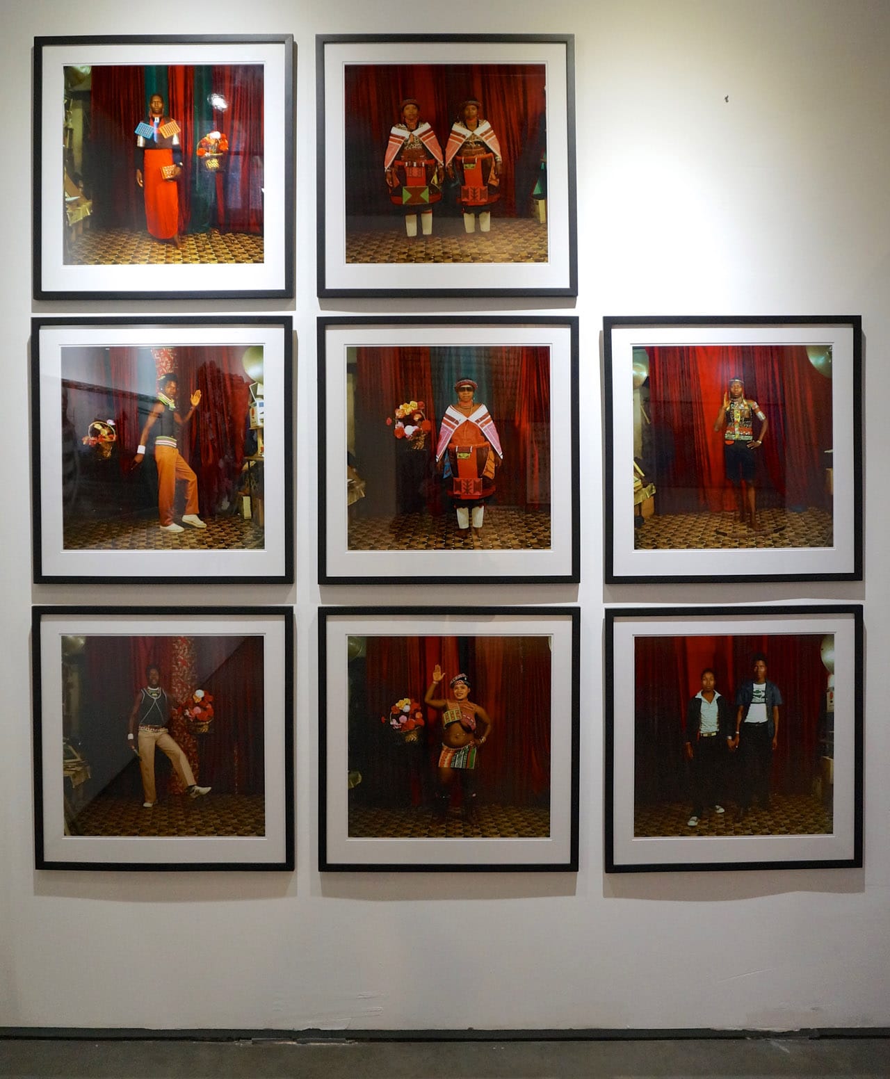 Wall of photos from Bobson Sukhdeo Mohanlall's studio at Axis Gallery's booth (click to enlarge)