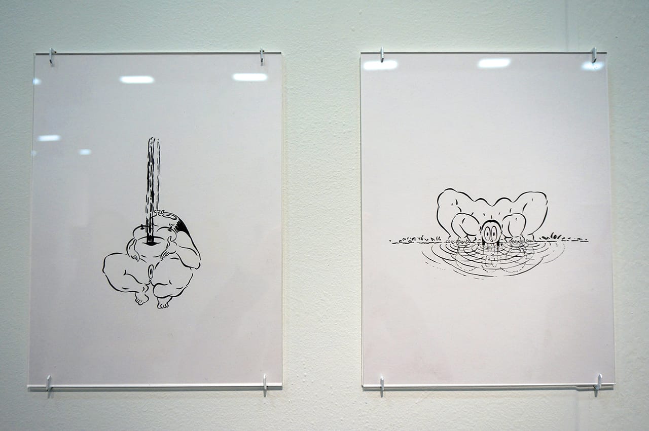 Drawings by Ebecho Muslimova at Room East