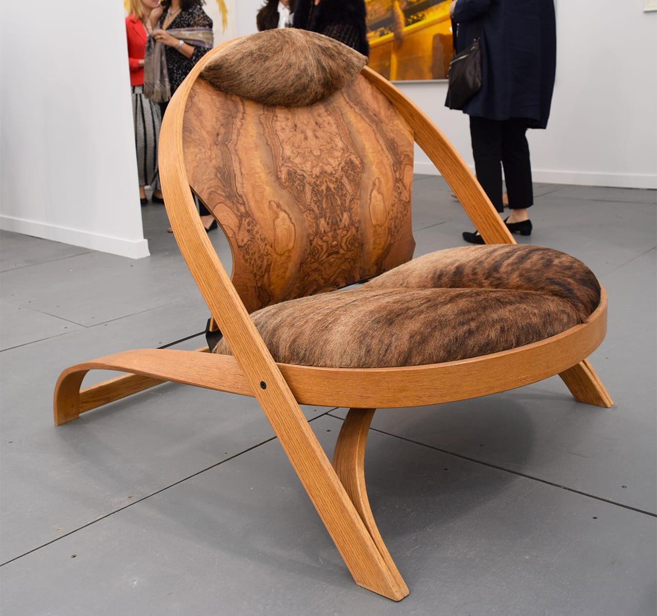 Richard Artschwager, "Chair / Chair" (1987–90) in the David Nolan Gallery booth