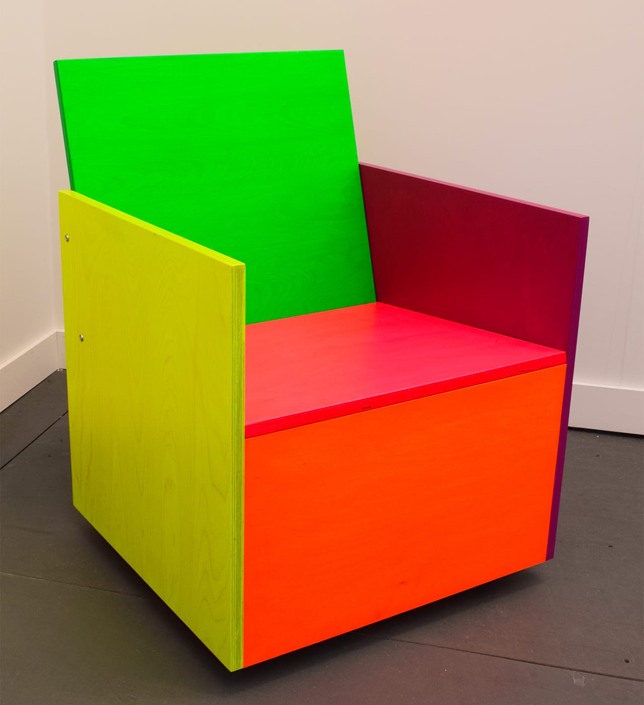 Mary Heilmann, "Rietveld-Remix #7" (2014) in 303 Gallery's Frieze New York booth