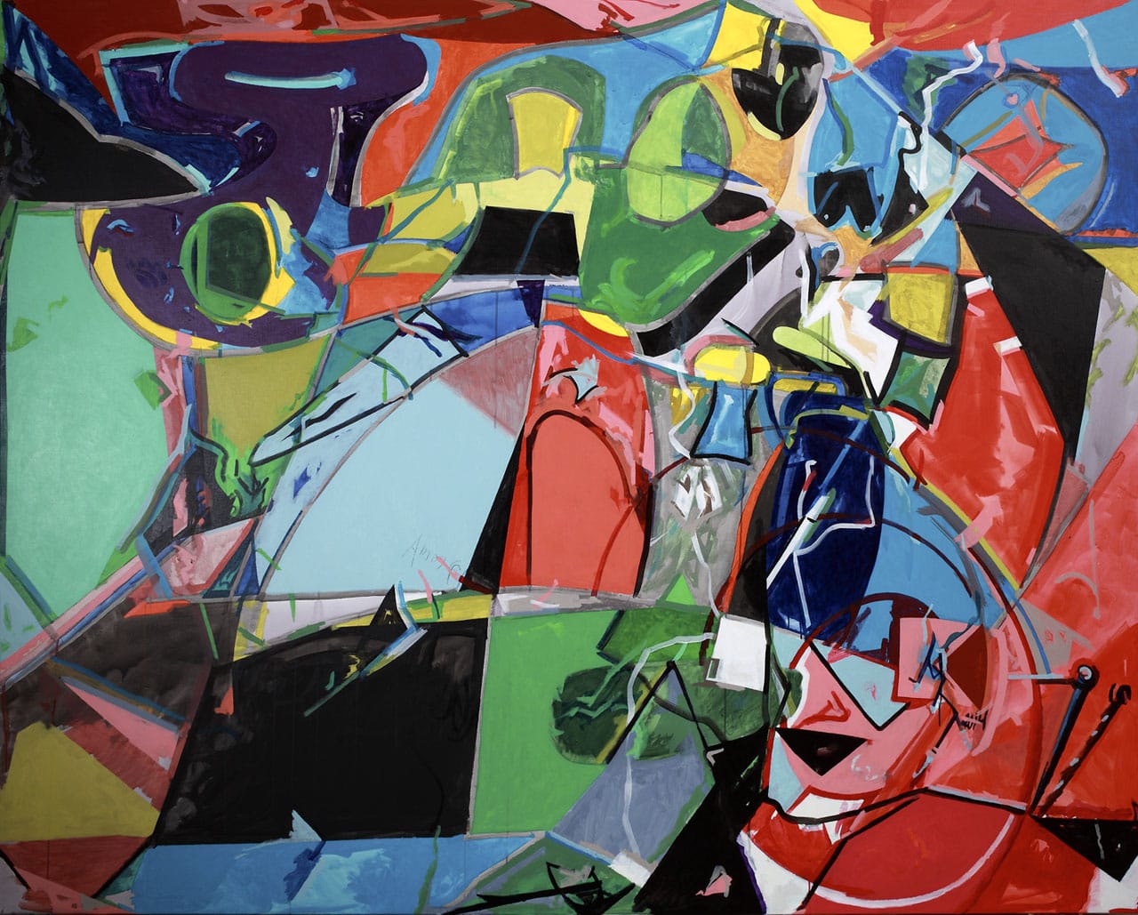 _Le Moine comblee amorces avec Arshile Gorky_ (2014)