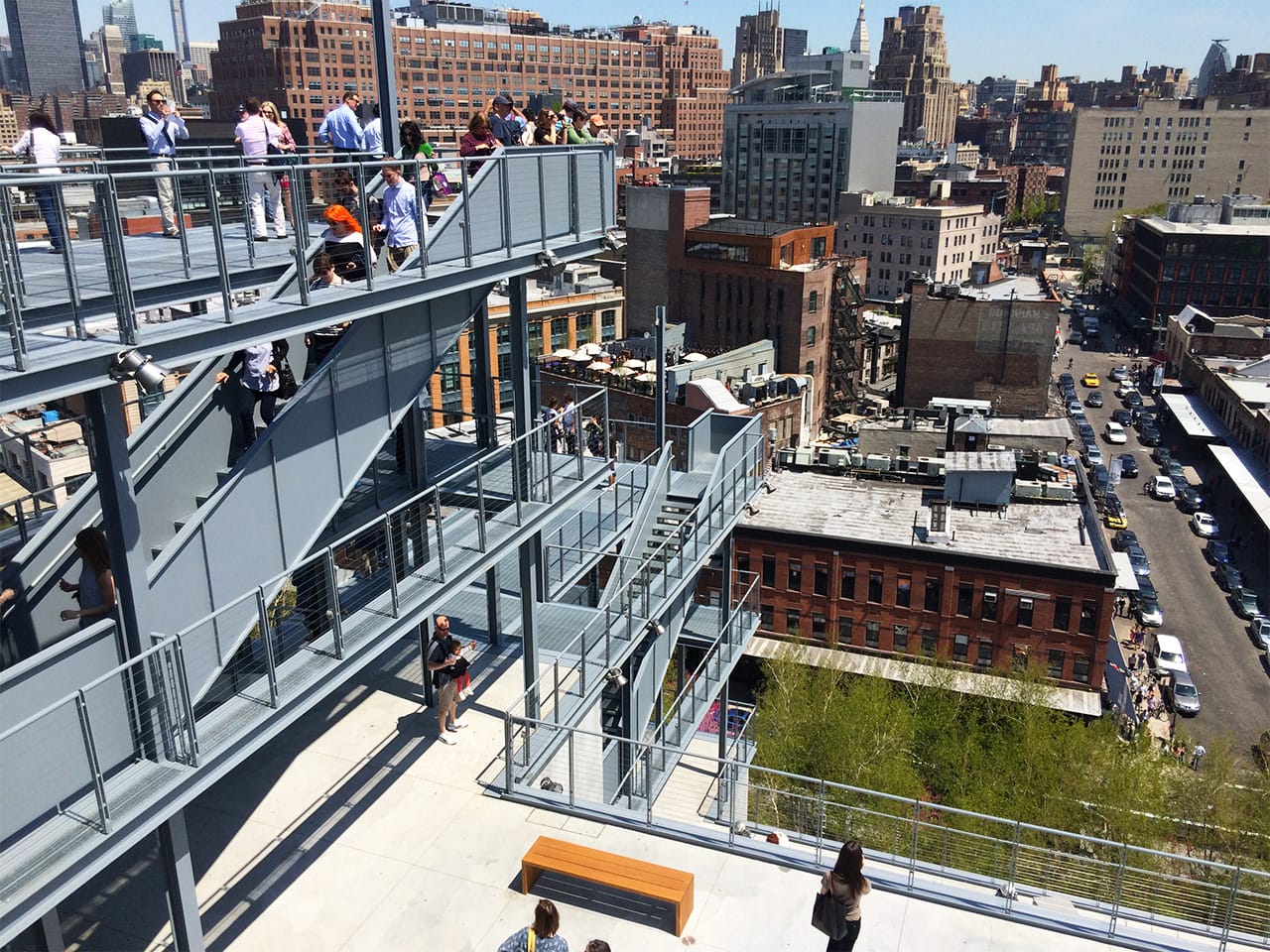 The new Whitney Museum's stepped terraces