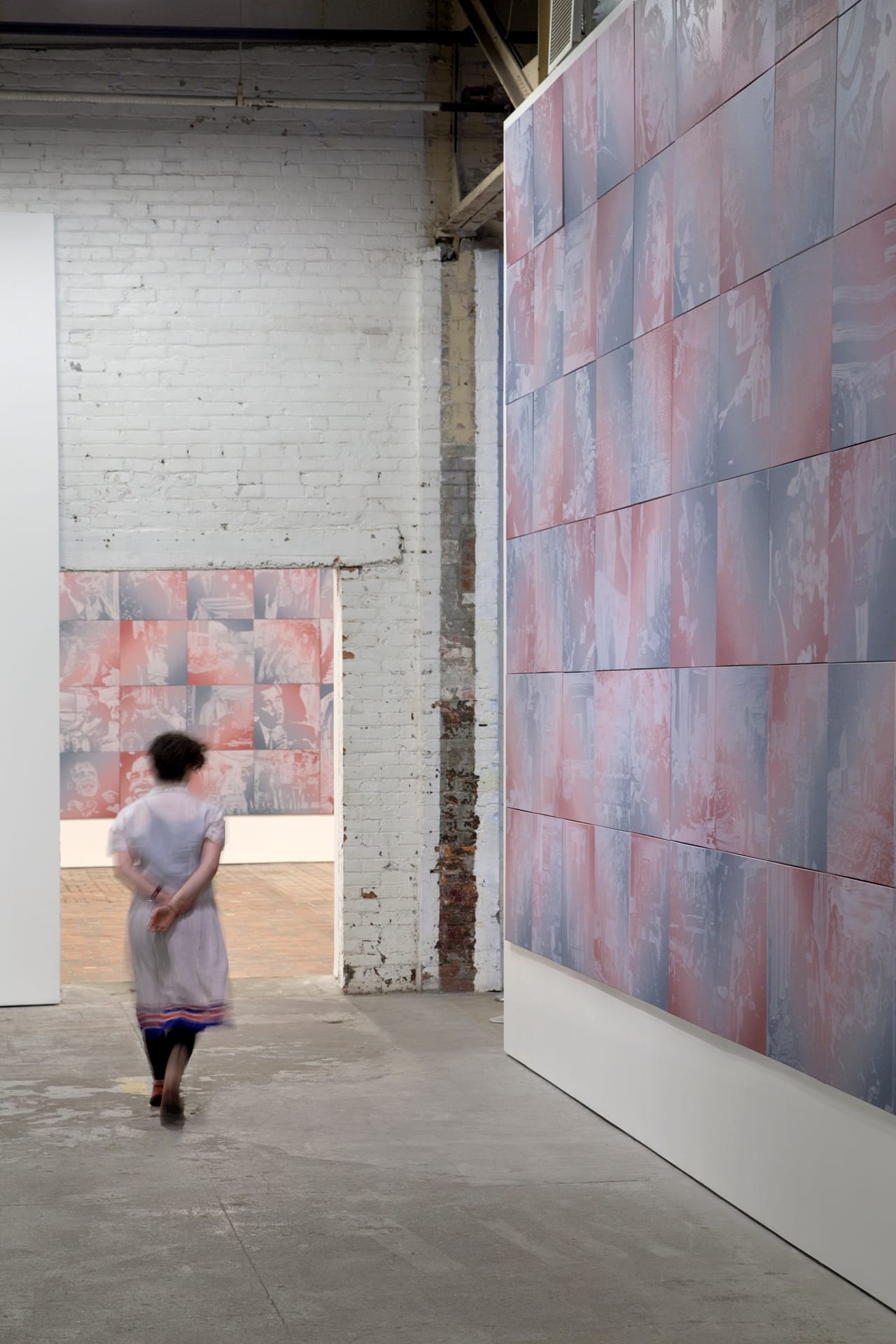 Corridor with 'The Obama Paintings'