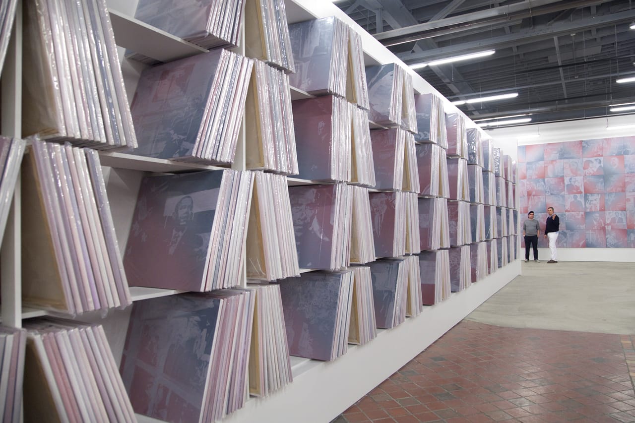 Additional collection wall for inventorying the remaining paintings