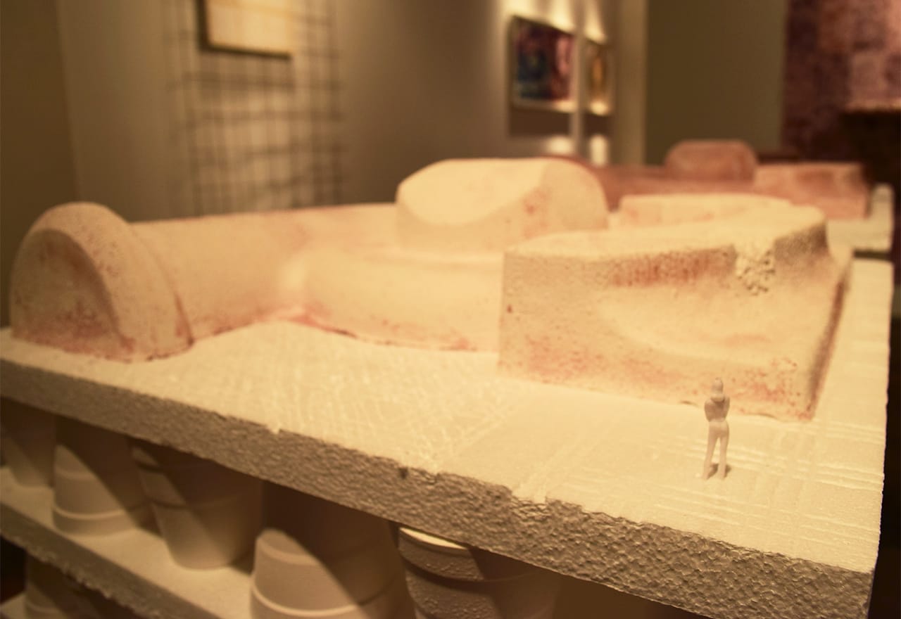 Detail of Sara Mejia Kriendler, "One Egg Short" (2015)