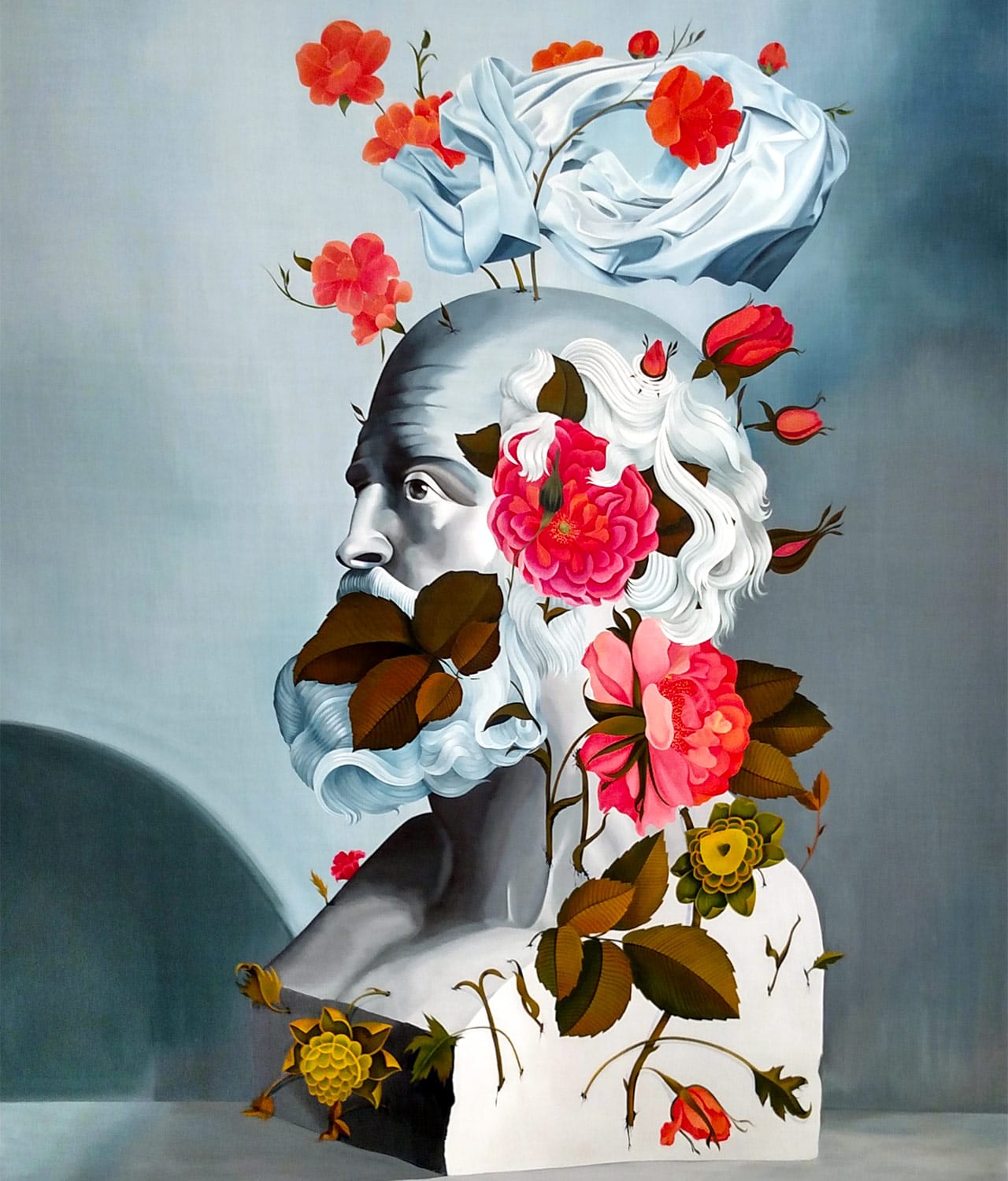 Detail of Taravat Talepasand, "Andarooni, Birooni, Lies and Man (Insider, Outsider, Lies and Man)" (2011)