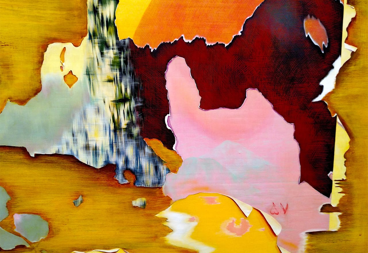 Detail of Taravat Talepasand, "Khomeini" (2015)