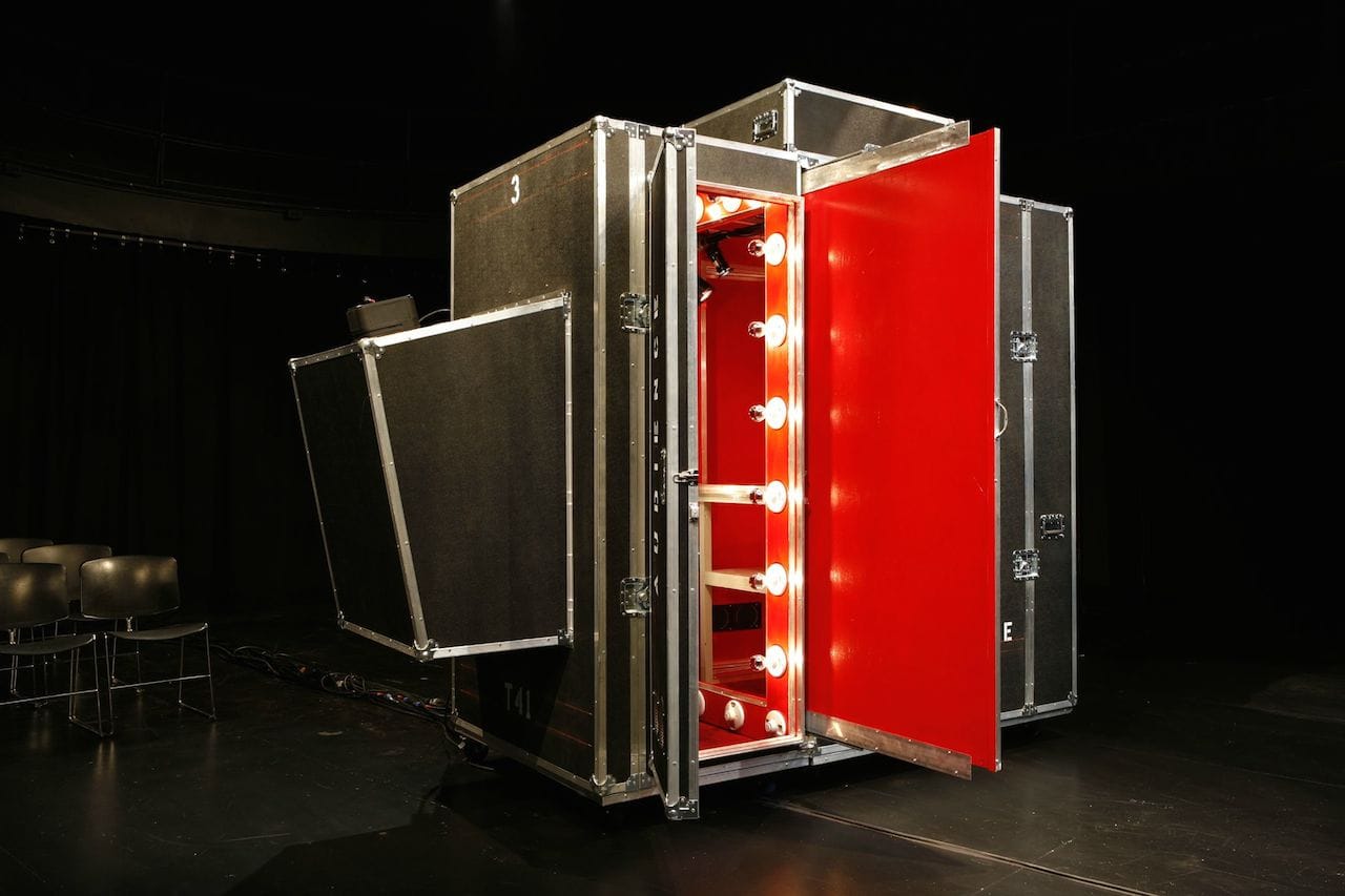 Theatre for One's traveling stage (courtesy Theatre for One)