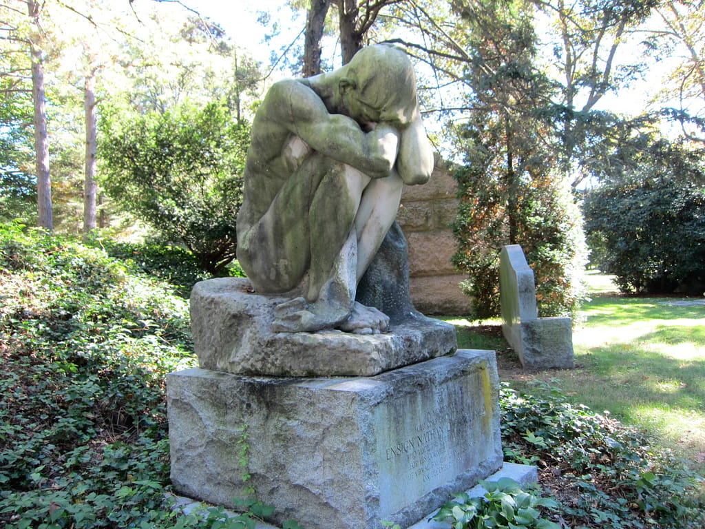 "The Outcast" by Attilio Piccirilli in Woodlawn Cemetery