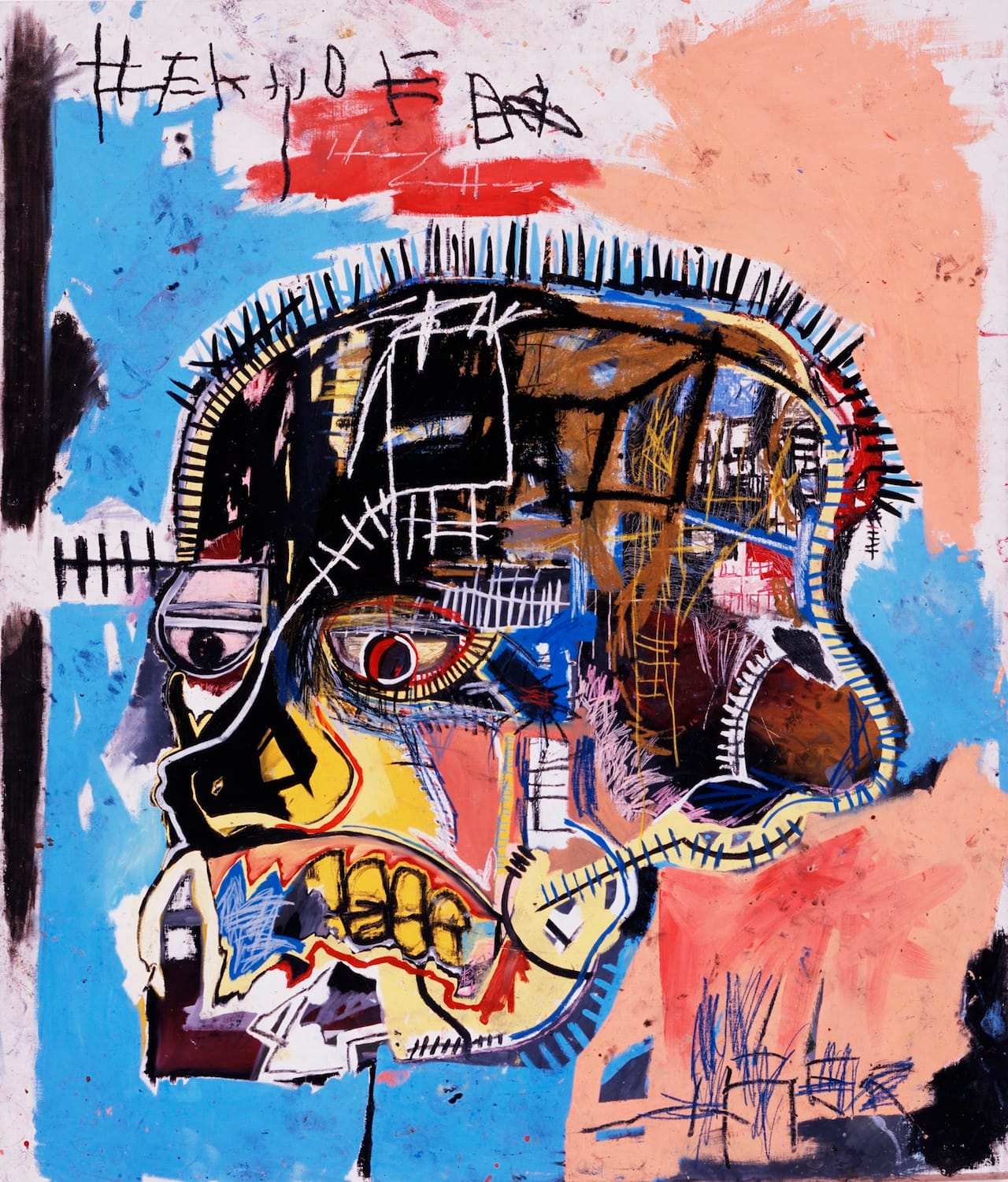 Jean-Michel Basquiat, "Untitled" (1981), acrylic and oilstick on canvas, 244.48 x 182.88 cm, Eli and Edythe L. Broad Collection (photo by Douglas M. Parker Studio, Los Angeles, © Estate of Jean-Michel Basquiat [2014], licensed by Artestar, New York)